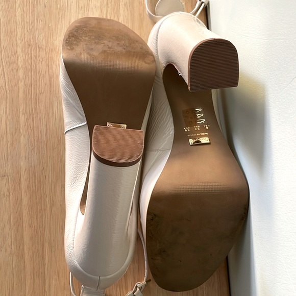 L’Intervalle Habibi Off White Naplack Leather Platform Round Toe Shoes, Size 8 - Picture 15 of 16